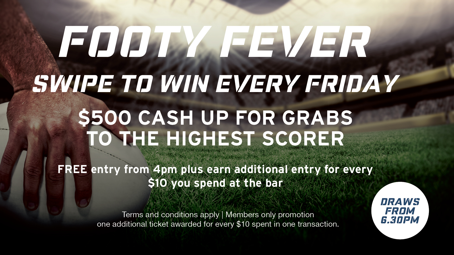 Footy Fever Cash Draw